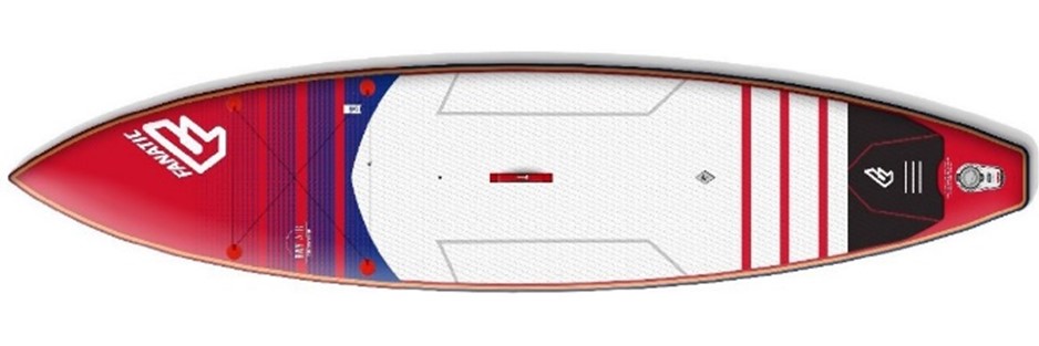Aufblasbares Surfbrett beim Kitesurfing